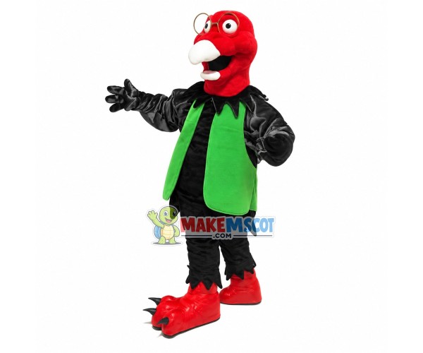 Red-headed Bird Doctor Mascot Costume Red-headed Bird Doctor Mascot Costume