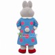 Grandma Rabbit With Reading Glasses Mascot Costume Grandma Rabbit With Reading Glasses Mascot Costume