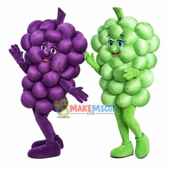 Bunch of Ripe Grapes Mascot Costume Bunch of Ripe Grapes Mascot Costume
