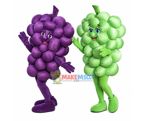 Bunch of Ripe Grapes Mascot Costume Bunch of Ripe Grapes Mascot Costume