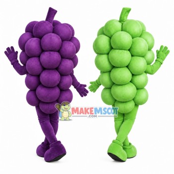 Bunch of Ripe Grapes Mascot Costume Bunch of Ripe Grapes Mascot Costume
