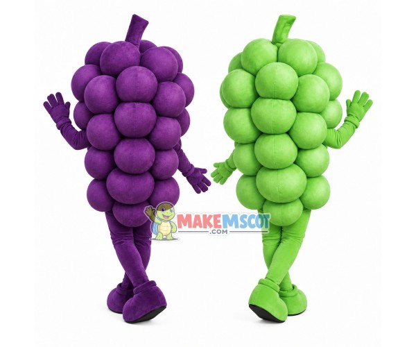 Bunch of Ripe Grapes Mascot Costume Bunch of Ripe Grapes Mascot Costume