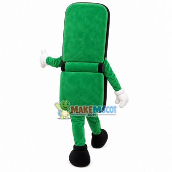 Black Vintage Flip Phone Mascot Costume Black Vintage Flip Phone Mascot Costume