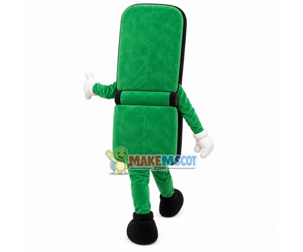 Black Vintage Flip Phone Mascot Costume Black Vintage Flip Phone Mascot Costume