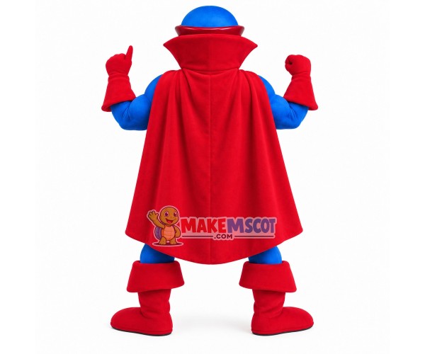 Superhero With Full Muscles Mascot Costume Superhero With Full Muscles Mascot Costume