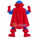 Superhero With Full Muscles Mascot Costume Superhero With Full Muscles Mascot Costume