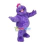 Cheerful Purple Plush Monster Mascot Costume