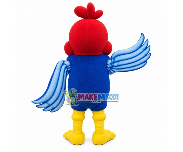 Muscular Fat Headed Bird Mascot Costume Muscular Fat Headed Bird Mascot Costume
