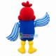 Muscular Fat Headed Bird Mascot Costume Muscular Fat Headed Bird Mascot Costume