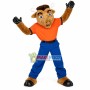 Athlete Bull Wearing Nose Ring Mascot Costume
