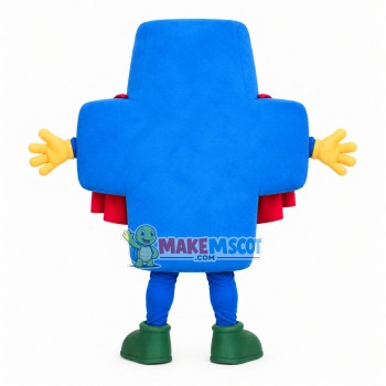 Blue Balance Board Mascot Costume Blue Balance Board Mascot Costume