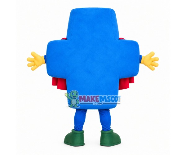 Blue Balance Board Mascot Costume Blue Balance Board Mascot Costume