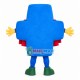 Blue Balance Board Mascot Costume Blue Balance Board Mascot Costume