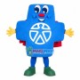 Blue Balance Board Mascot Costume