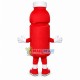 Red Bottle of Vitamin Drink Mascot Costume Red Bottle of Vitamin Drink Mascot Costume