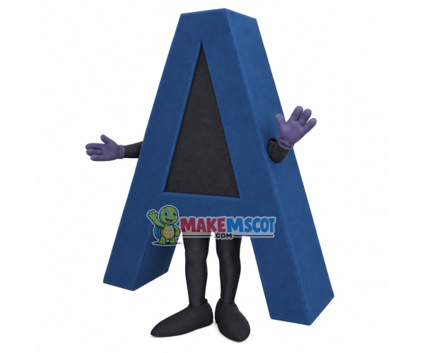 Model of The Letter A Mascot Costume Model of The Letter A Mascot Costume