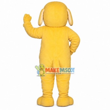 Likable Beige Dog Mascot Costume
