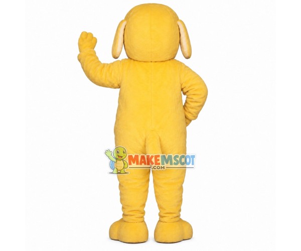 Likable Beige Dog Mascot Costume Likable Beige Dog Mascot Costume