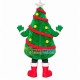 Christmas Tree With Snow Boots Mascot Costume Christmas Tree With Snow Boots Mascot Costume