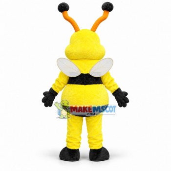 Smart Bee With Long Antennas Mascot Costume Smart Bee With Long Antennas Mascot Costume