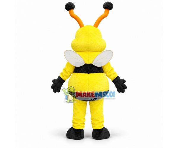 Smart Bee With Long Antennas Mascot Costume Smart Bee With Long Antennas Mascot Costume