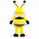 Smart Bee With Long Antennas Mascot Costume Smart Bee With Long Antennas Mascot Costume