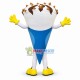 Chocolate Chip Cookie Cone Mascot Costume Chocolate Chip Cookie Cone Mascot Costume