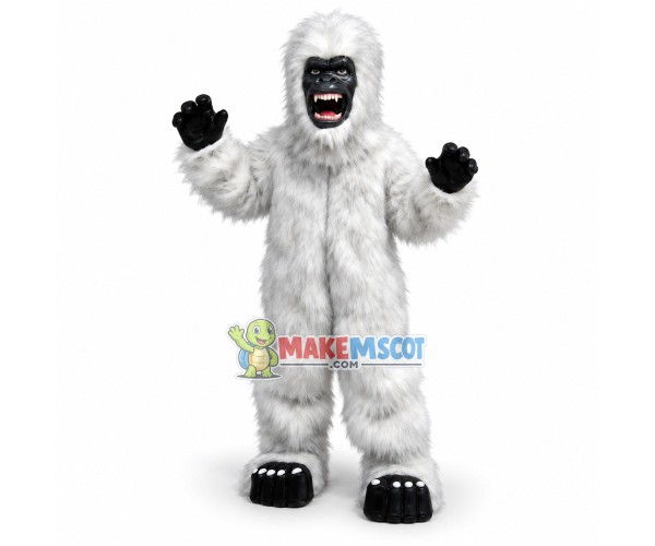 Long Fur Orangutan With Fierce Face Mascot Costume Long Fur Orangutan With Fierce Face Mascot Costume