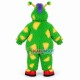 Green Hairy Monster With Long Antennas Mascot Costume Green Hairy Monster With Long Antennas Mascot Costume
