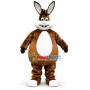 Brown Bunny With Big Belly Mascot Costume