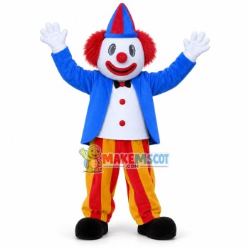 Amusement Park Adult Clown Mascot Costume Amusement Park Adult Clown Mascot Costume
