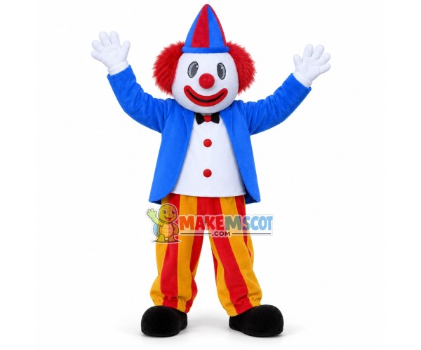 Amusement Park Adult Clown Mascot Costume Amusement Park Adult Clown Mascot Costume