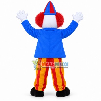Amusement Park Adult Clown Mascot Costume Amusement Park Adult Clown Mascot Costume