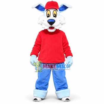 Sport Dog With Turtleneck Sweater Mascot Costume
