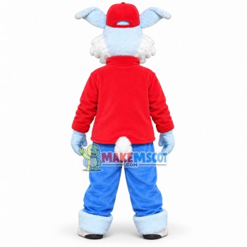 Sport Dog With Turtleneck Sweater Mascot Costume