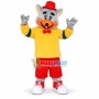 Merry Gray Mouse Mascot Costume Outfit
