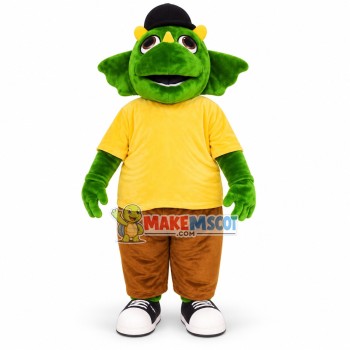 Naive Green Little Triceratops Mascot Costume Naive Green Little Triceratops Mascot Costume