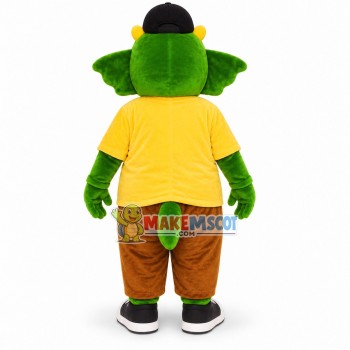 Naive Green Little Triceratops Mascot Costume