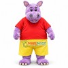 Strong Power Purple Hippo Mascot Costume