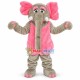 Beautiful Elephant Wearing Vest Dress Mascot Costume Beautiful Elephant Wearing Vest Dress Mascot Costume