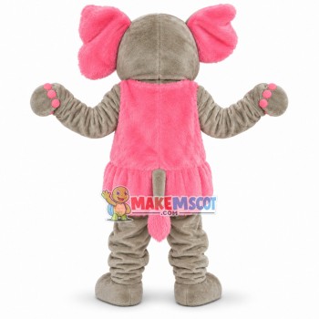 Beautiful Elephant Wearing Vest Dress Mascot Costume Beautiful Elephant Wearing Vest Dress Mascot Costume