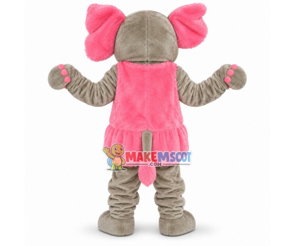Beautiful Elephant Wearing Vest Dress Mascot Costume Beautiful Elephant Wearing Vest Dress Mascot Costume