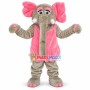 Beautiful Elephant Wearing Vest Dress Mascot Costume