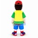 Playing Big Head Boy Mascot Costume