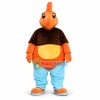 Strong Orange Dinosaur Mascot Costume