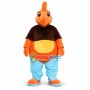 Strong Orange Dinosaur Mascot Costume