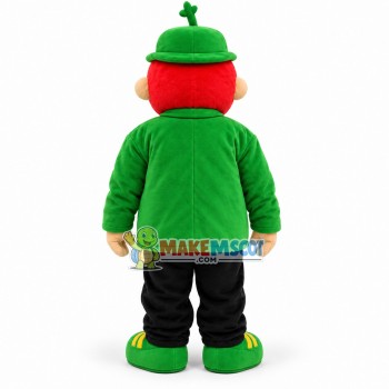 Fat Boy In The Green Jacket Mascot Costume Fat Boy In The Green Jacket Mascot Costume