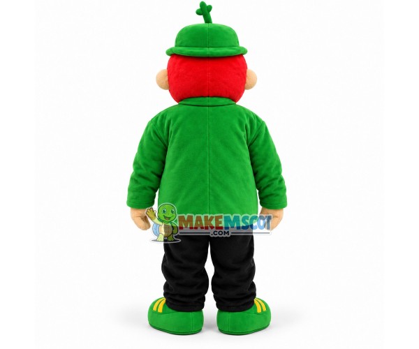 Fat Boy In The Green Jacket Mascot Costume