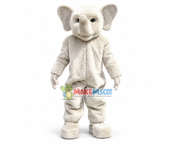 Adult Gray Elephant Mascot Costume Adult Gray Elephant Mascot Costume