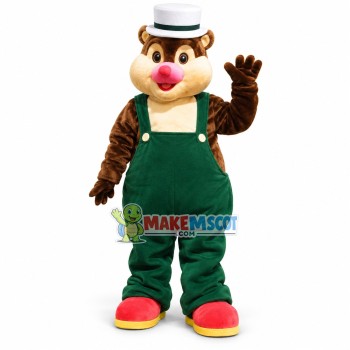 Kind Casual Squirrel Adult Mascot Costume Kind Casual Squirrel Adult Mascot Costume